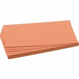 Abbildung von Franken Moderations Karte Rechteck 205mmx95mm Orange 500 Stück