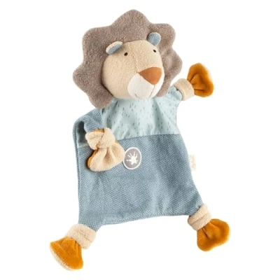 Abbildung von sigikid Schnuffeltuch LÖWE Geschenk Kuscheltier für Kinder, Größe: One Size, Blau