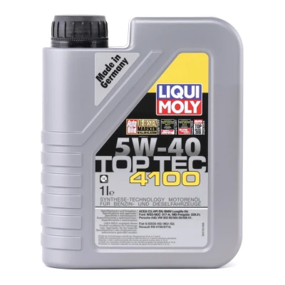 Abbildung von Liqui Moly Top Tec 4100 5W 40 1l Motoröl 3700 BMW: 5 Touring, 1 Schrägheck, 3 Limousine, VOLKSWAGEN: Golf 6, Passat B5 GP Variant, Variant