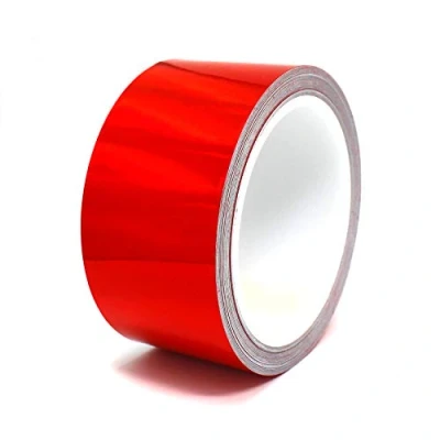 Abbildung von (1,39/m) 10 Meter Hologramm Zierstreifen Basteln Möbel Auto Motorrad Modellbau Deko Dekorstreifen Klebestreifen selbstklebend DIY (Hologramm Rot, 30mm Breite)