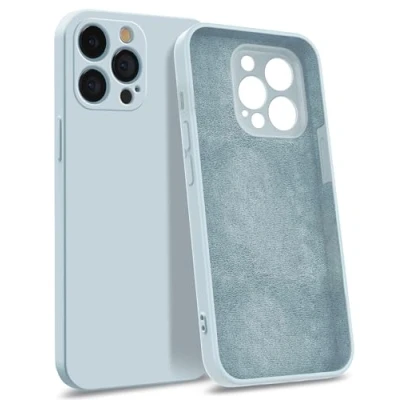 Abbildung von MyGadget Hülle für iPhone 13 Pro [ 4 Layer Struktur Schutzhülle ] Gummierte Handyhülle mit Soft Inlay &amp; Hardcase Cover außen Hell Blau