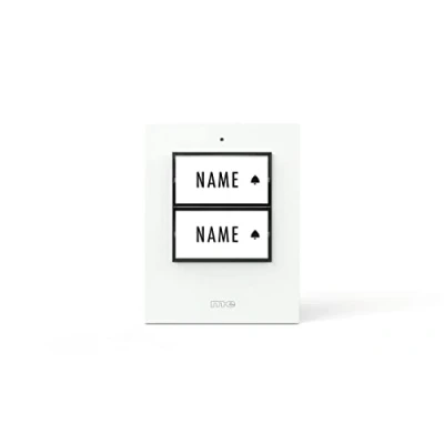 Abbildung von m e modern electronics 41357 Funkklingel Sender beleuchtet, mit Namensschild (41357)