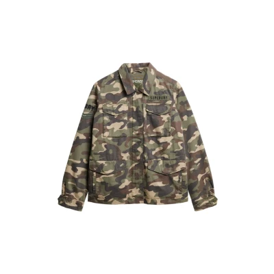 Abbildung von Superdry Embellished Leichte Jacke, Damen, Größe: 40, Army camo