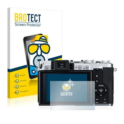 Abbildung von BROTECT Entspiegelungs Schutzfolie für Fujifilm X30 (2 Stück) Matte Displayschutz Folie, Anti Reflex, Fingerprint