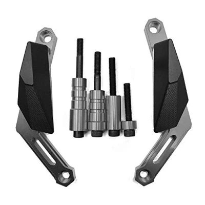 Abbildung von MT 09 XSR900 Motorrad Sturzpads Motor Schutz Rahmenschieberegler für 2013 2020 Tracer 2014 900GT 2018 2015 XSR900(Grau)