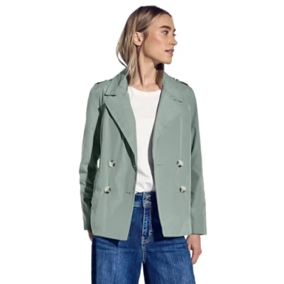 Abbildung von Street One Doppelreihiger Blazer, Damen, Größe: 38, Grün