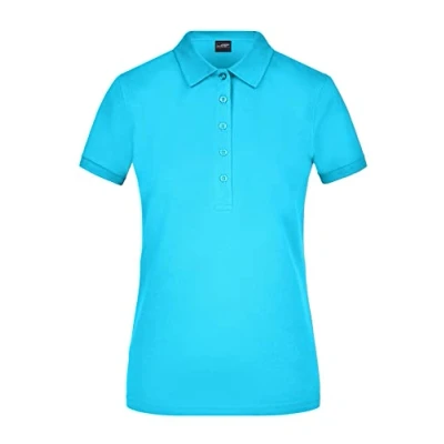 Abbildung von James &amp; Nicholson Damen Elastic Piqué Polo Tailliertes Poloshirt aus elastischem Farbe: Turquoise Grösse: M