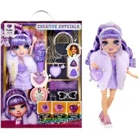Abbildung von Rainbow High Creative Crystals Violet Lila 28 cm Modepuppe mit Make It Kit für Kristall Accessoires, Ring Dich, Basteln,Harz Spielset, Geschenk Kinder ab 8, Nicht ESSBAR