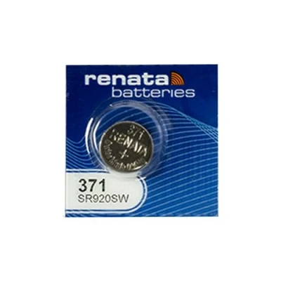 Abbildung von Renata Uhrenbatterie 371 oder SR920SW, Swissness, 1,5 V 1 x or SR 920 SW Silber