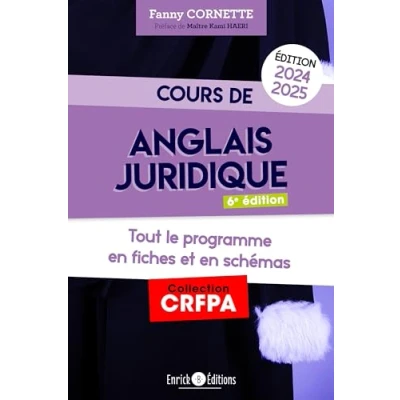 Abbildung von Cours d&#039;anglais juridique 2024 2025: Grammaire et introduction au droit du common law