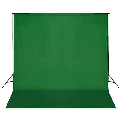 Abbildung von vidaXL Fotostudio Komplettset 3x6 m Hintergrundsystem Hintergrund Foto Studio