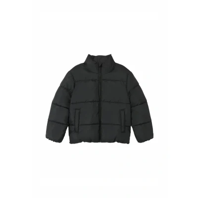 Abbildung von Name it Wattierte Winterjacke für Kinder, Größe: 128, Black