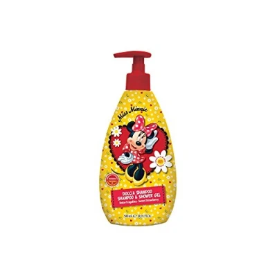 Abbildung von Naturaverde Kids Disney Minnie Dusche Shampoo für Kinder Minnie, Duschseife Körper und Haare, Hygieneprodukte Kinder, mit BIO Grüntee Extrakt, 500 ml