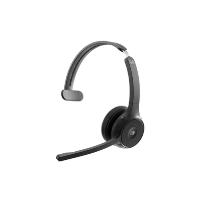 Abbildung von Cisco Headset 721, Wireless Single On Ear Bluetooth Kopfhörer, Webex Taste, USB A HD Adapter, Softcase, Carbon Black, EIN Jahr Garantie mit beschränkter Haftung (HS WL 721 BUNA C)