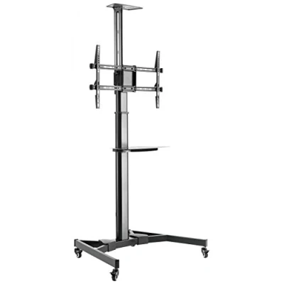 Abbildung von RICOO TV Ständer Rollbar Höhenverstellbar Universal für 40 75 Zoll, Fernsehständer mit Rollen FS0364, Stand Fernseh Standfuß Fernseher Standfuss bis 50 Kg, max. VESA 600x400 mm, Standfüße