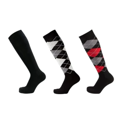 Abbildung von PFIFF Reitstrumpf 3er Set Reitsocken, Schwarz, 37 39