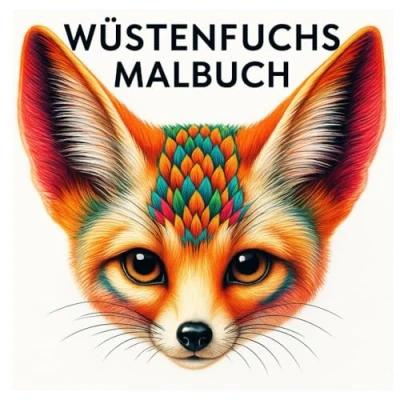 Abbildung von Wüstenfuchs Malbuch: 50 bezaubernde Illustrationen des cleveren Wüstentiers: Für Kinder und Erwachsene zum Ausmalen Entspannen