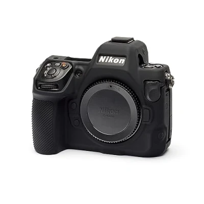 Abbildung von easyCover Silikon Kameratasche Schutz für Ihre Kamera Nikon Z8 Schwarz
