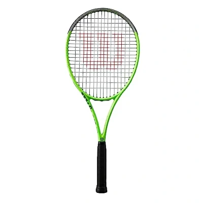 Abbildung von Wilson Blade 98 (18 x 20) V9 unbesaiteter Performance Tennisschläger Griffgröße 11,4 cm