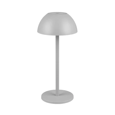 Abbildung von Reality Leuchten LED Außen Akku Tischleuchte Ricardo R54106177, Kunststoff Ultimate Grau, inkl. 1.7 Watt LED, 4 fach Touch