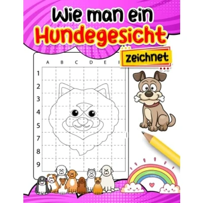 Abbildung von Wie man ein Hundegesicht zeichnet: Lernen Sie mit 30 einfachen und grundlegenden Zeichenblättern für Kinder verschiedene Altersgruppen zu zeichnen ... Wichtelgeschenke Weihnachtsgeschenke