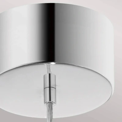 Abbildung von Elstead Lighting QN Moonlit P PC QUINTIESSE Hängeleuchte LED 20.9W 3000K Aluminium Chrom poliert, Acryl mit Zirkonia H:20.2cm Ø20cm