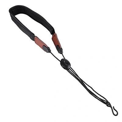 Abbildung von Estink Saxophon Gurt, Altsaxophon Hals Verstellbare Saxophone Strap aus weichem PU Leder, mit Metallhaken Musikteilen