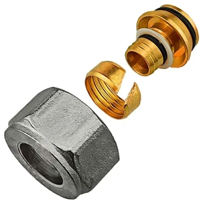 Abbildung von Euro Konus Gewinde Fitting alle Sorten Winkel Bogen Übergang T Stück Messing 1/2, 3/4, 1 Zoll &gt;&gt;&gt; Klemmverschraubung für Ø Rohr 17 x 2,0mm 3/4&quot; Eurokonus