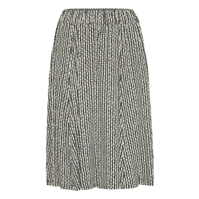 Abbildung von Fransa Framdot 1 Skirt Alinienrock, Damen, Größe: XS, Black, white