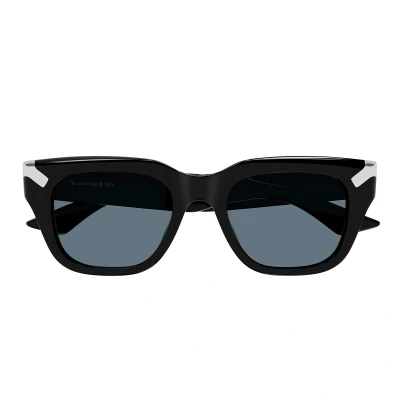 Abbildung von Alexander Mcqueen Sonnenbrille, Herren, Größe: One Size, Black/blue