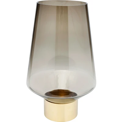 Abbildung von Kare Design Vase Noble, Deko, Accessoire, Braun/Gold, 40x24x24cm
