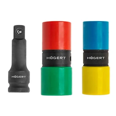 Abbildung von Hogert Technik HT4R006 Verlängerung, Kraft Stecknuss Chrom Molybdänstahl