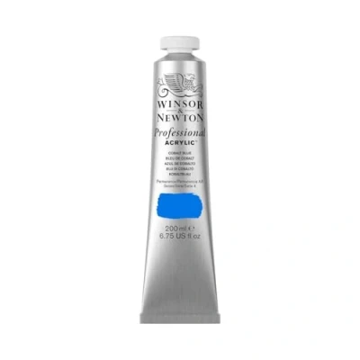 Abbildung von Winsor &amp; Newton 8840452 Professional Acrylfarbe in Künstlerqualität, hohe Farbbrillanz Deckkraft, Archivqualität, 200ml Tube Kobaltblau