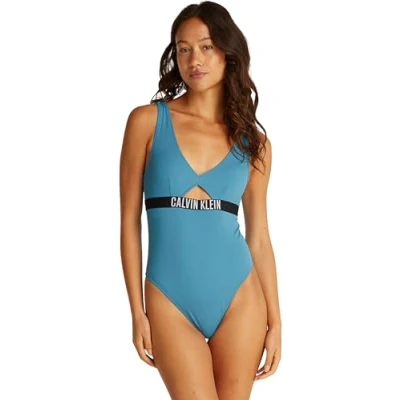 Abbildung von Calvin Klein Swimwear Badeanzug, Damen, Größe: XS, Storm blue