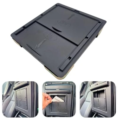 Abbildung von Versteckte Aufbewahrungsbox Geheimfach Organizer Mittelkonsole Armlehne Ablage Zubehör kompatibel mit Tesla Model 3 und Y
