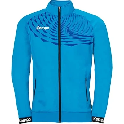 Abbildung von Kempa Herren Wave 26 Poly Boys&#039; Sports Football Training Sweatshirt Sweatjacke, Blau (kempa blue/royal), L
