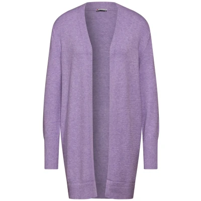Abbildung von Street One Offener Strickjacke, Damen, Größe: 34, Lila