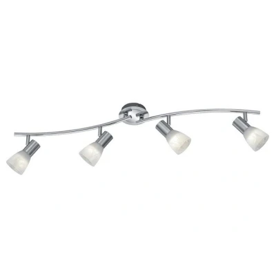 Abbildung von Trio Leuchten LED Deckenleuchte &quot;Levisto&quot; in Nickel matt, Glas alabasterfarbig weiß 871010407
