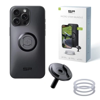 Abbildung von SP CONNECT Micro Stem Bundle SPC+ für iPhone 15 Pro Max Handy Halterung den fahrradlenker Smartphone Fahrrad handyhalter