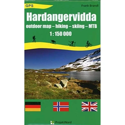 Abbildung von Hardangervidda: Outdoor Map hiking skiing MTB 1:150 000 GPS Landkarte, Wanderkarte, Planungskarte, Wintersportkarte: ... Wintersportkarte