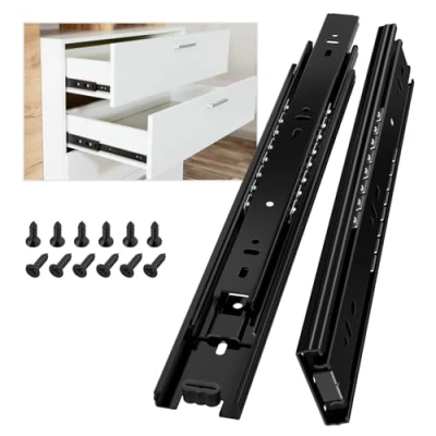 Abbildung von AOLISHENG Schubladenschienen Vollauszug 300mm Kugelauszug Küchenschrank Schubladenführungen Schienen Schubladen Schienensystem Mit 45 kg Tragkraft 1 Paar(2er Set)