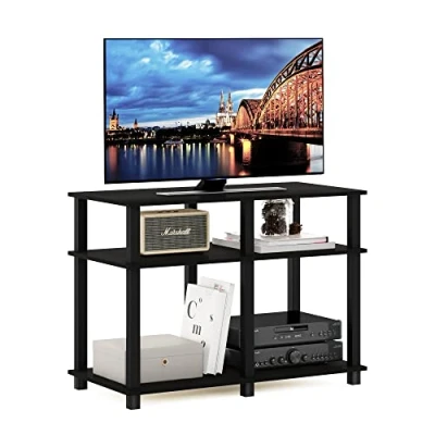 Abbildung von Furinno Romain Turn N Tube TV Ständer für Fernseher Zoll, Holzwerkstoff, Espresso/Schwarz, 40 Inch