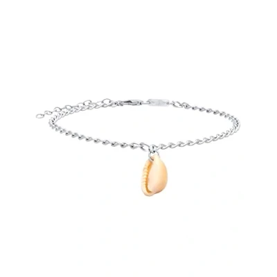 Abbildung von Julie Julsen JJACF0721.1 Damen Fußkettchen Muschel Silber 925 26 cm