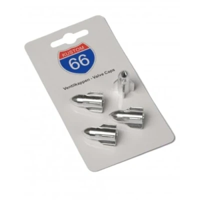 Abbildung von KUSTOM66 4er Set Ventilkappen Rocket in Silber