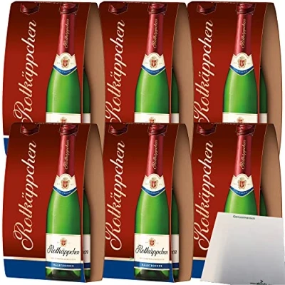 Abbildung von Rotkäppchen Sekt halbtrocken 11% vol. 6er Pack (12x0,2l Flasche) + usy Block