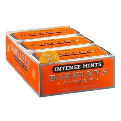Abbildung von Barkleys Classic Mints Ginger, 6 tins, 6er Pack (6 x 50 g), 742045, 95 * 60 20 mm