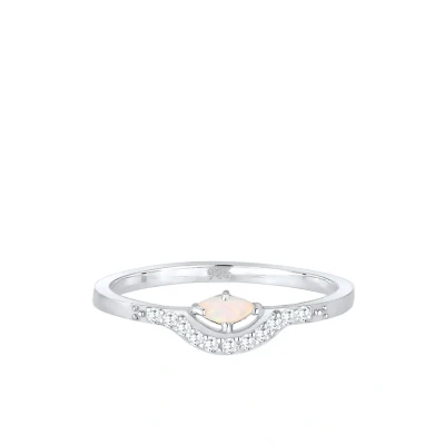 Abbildung von Elli Classic LOOK Ring, Damen, Größe: 54, Silberfarben