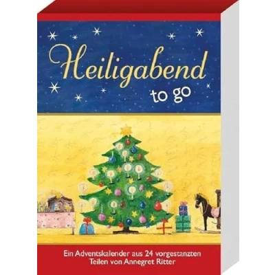 Abbildung von Heiligabend to go. Ein Adventskalender aus 24 vorgestanzten Teilen (Adventskalender für Erwachsene: zum täglich Basteln)