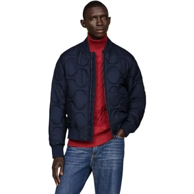 Abbildung von Tommy Hilfiger Steppjacke &quot;ONION QUILTED BOMBER&quot;, ohne Kapuze, mit Stehkragen, modische Steppung