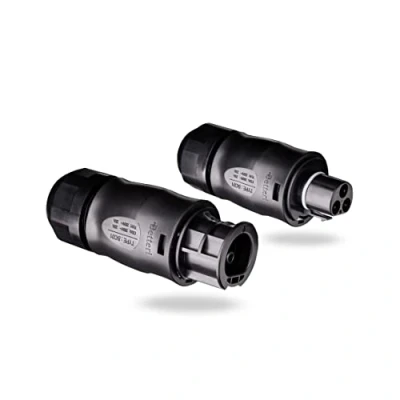 Abbildung von Betteri BC01 Stecker Kupplung 3 Polig zum Verbinden von Zwei Wechselrichtern Buchse Female + Male IP67 Balkonkraftwerk